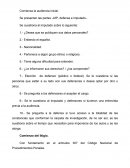 Audiencia inicial sus fases