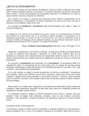 ¿Qué es el pensamiento?