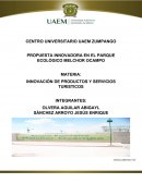 INNOVACIÓN DE PRODUCTOS Y SERVICIOS TURISTICOS