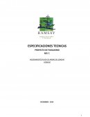 ESPECIFICACIONES TECNICAS PROYECTO DE PAISAJISMO