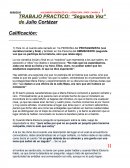 TRABAJO PRACTICO: “Segunda Vez” de Julio Cortázar