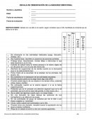 Test de observacion de la madurez emocional