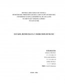 ESTADO, DEMOCRACIA Y DERECHOS HUMANO