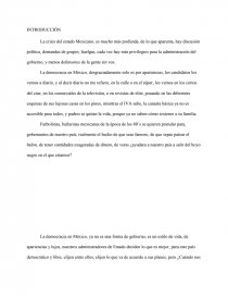 La crisis del estado Mexicano, es mucho más profunda, de lo que aparenta. Página 1