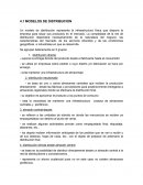 Tema- MODELOS DE DISTRIBUCION.