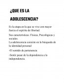 ¿Que es la adolescencia? Valores en la adolescencia