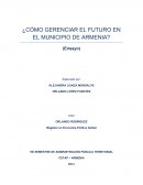 Cómo gerenciar el futuro en el Municipio de Armenia?
