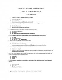 DERECHO INTERNACIONAL PRIVADO DERECHO 4TA GENERACION. Página 1