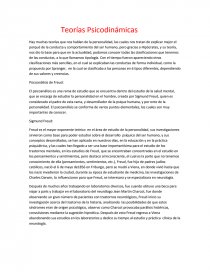 Teorías psicodinamicas.. Página 1