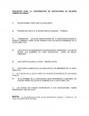 REQUISITOS PARA LA CONFORMACION DE ASOCIACIONES DE MUJERES CABEZA DE FAMILIA