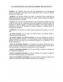 LA CLASIFICACIÓN DE LOS ACTOS DE AUTORIDAD POR SUS EFECTOS.