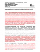 LA INFLUENCIA DEL POPULISMO EN LA ADMINISTRACIÓ DE BOGOTÁ