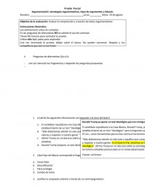 Prueba argumentación. Página 1