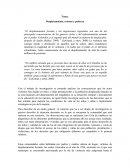 Desplazamiento y probreza.