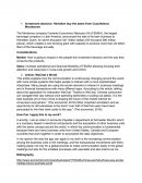 Investment decision: Heineken buy the beers from Cuauhtémoc Moctezuma.