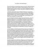 Filosofía Contemporánea.