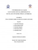 INFORMES SOBRE ESTADOS FINANCIEROS AUDITADOS.