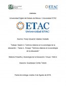 Ensayo Teoricos Clasico en Sociologia de la Educacion.