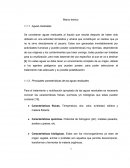 Marco Teorico para tratamiento de aguas residuales.