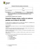 Evaluación Parcial de Lenguaje y Comunicación.