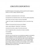 CIRCUITO DEPORTIVO y rally.