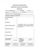 DISEÑO EXAMEN FINAL Y RUBRICA.