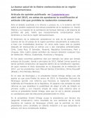 La buena salud de la fiebre reeleccionista en la región Latinoamericana.