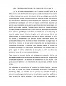 HABILIDAD PARA IDENTIFICA LOS LOGROS DE LOS ALUMNOS.