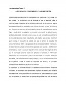 LA SOCIEDAD DEL CONOCIMIENTO Y LA INVESTIGACIÓN