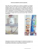 Operación de una torre de destilación