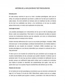 HISTORIA DE LOS TEST PSICOLÓGICOS.
