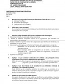 CUESTIONARIO DE DIRECCION ESTRATEGICA
