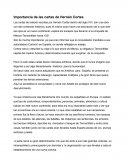 Importancia de las cartas de Hernán Cortes