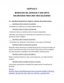 BENEFICIOS DEL EJERCICIO Y UNA DIETA BALANCEADA PARA UNA VIDA SALUDABLE
