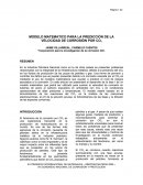 MODELO MATEMATICO PARA LA PREDICCIÓN DE LA VELOCIDAD DE CORROSIÓN POR CO2