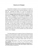 Requiem por la Pedagogía.