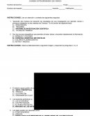 Examen de español primer grado cuarto bloque.