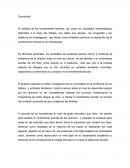 Conclusion. El análisis de los fundamentos teóricos
