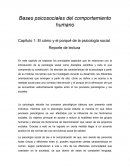 Bases psicosociales del comportamiento humano.