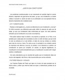 ¿Qué es una Constitución?