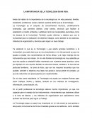 La importancia de la tecnologia.