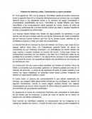 Historia de America Latina. Colonizacion y nueva sociedad