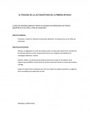 EL PROCESO DE LA LECTOESCRITURA EN LA PRIMERA INFANCIA.