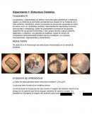 Experimento 1: Estructura Cristalina