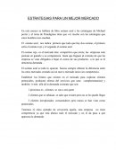 ESTRATEGIAS PARA UN MEJOR MERCADO