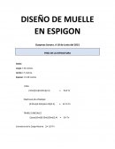 Diseño de muelle en espigón