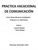 PRACTICA VACACIONAL DE COMUNICACIÓN