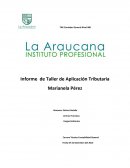 Informe de Taller de Aplicación Tributaria