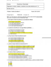 Evaluación de circuitos. Página 1