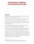 CARACTERÍSTICAS Y TENDENCIAS DE LA PEA INDUSTRIAL EN EL PERÚ